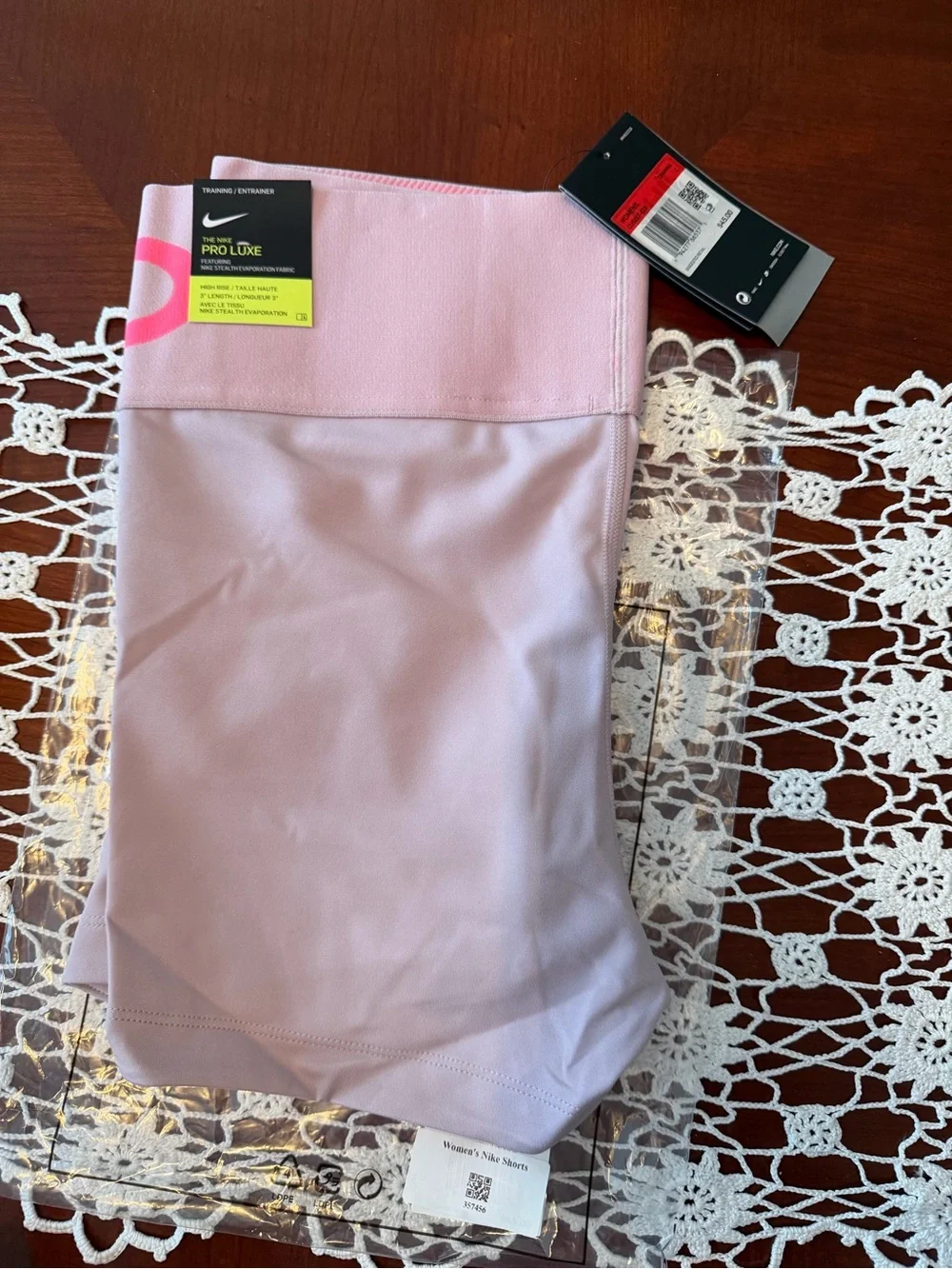 Nike Pink Waistband Women's Bike Shorts